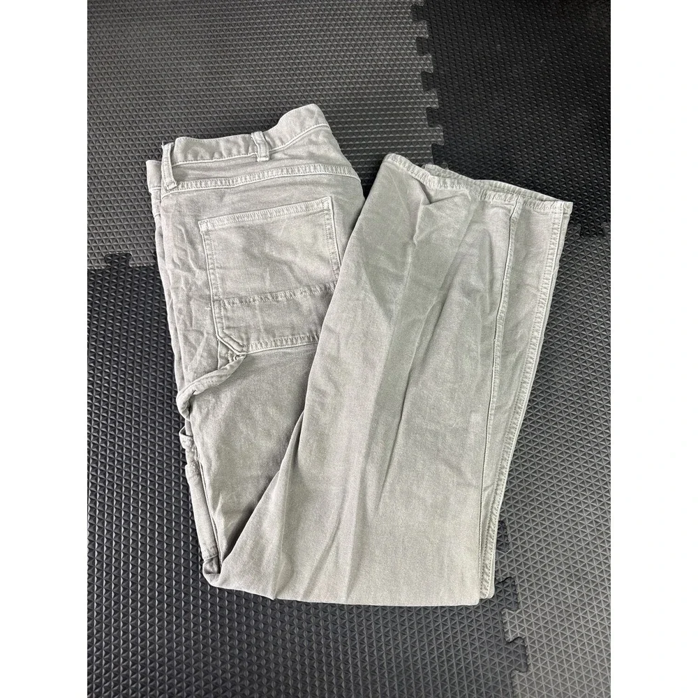 Old Navy Men's 38x30 Gray 90s Straight Carpenter Work Pants Utility Pockets